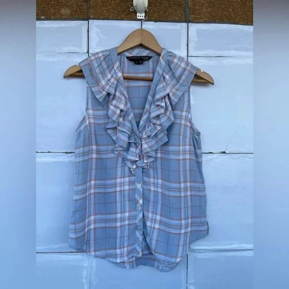 Veronica Beard Leina Shirt in Vapor Multi XS - Picture 3 of 15